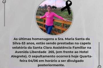 “A despedida de Maria Santa da Silva: lembranças de uma vida vivida