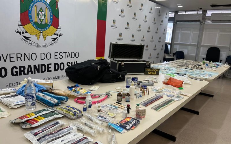 Apreensão de aves ameaçadas e detenção por porte de arma ilegal no Rio Grande do Sul