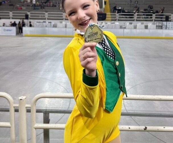 Gaúcha se destaca e conquista título nacional na patinação artística